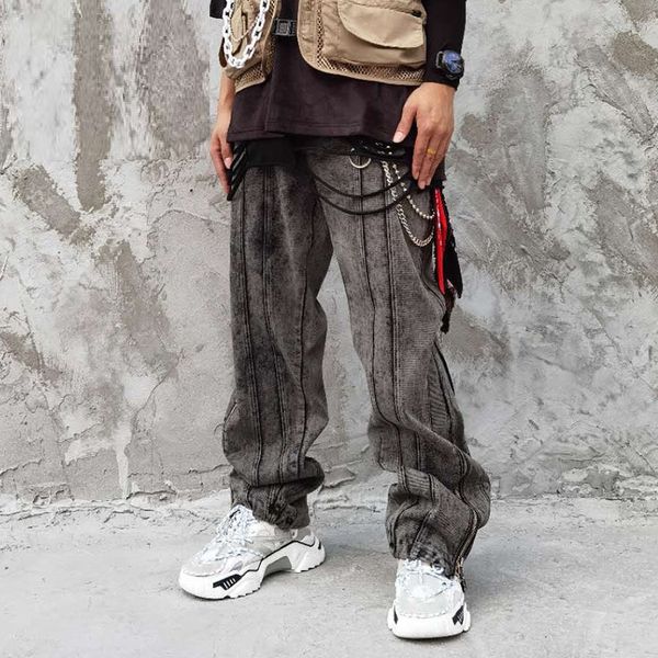 hip hop streetwear men's denim trousers joggers long pants fashion men casual cargo pants trousers high street zipper harem pant, Blue
hip hop streetwear men's denim trousers joggers long pants fashion men casual cargo pants trousers high street zipper harem pant, Blue