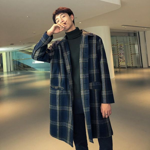 boys windbreaker coat men in the long section of the spring trench coat japanese retro plaid trend wild loose mens overcoat, Tan;black
boys windbreaker coat men in the long section of the spring trench coat japanese retro plaid trend wild loose mens overcoat, Tan;black