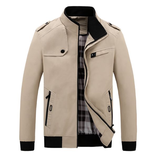 men's jackets autumn winter man zipper casual cotton slim fit jacket stand collar coat fashion business outerwear male brand clothing, Black;brown
men's jackets autumn winter man zipper casual cotton slim fit jacket stand collar coat fashion business outerwear male brand clothing, Black;brown