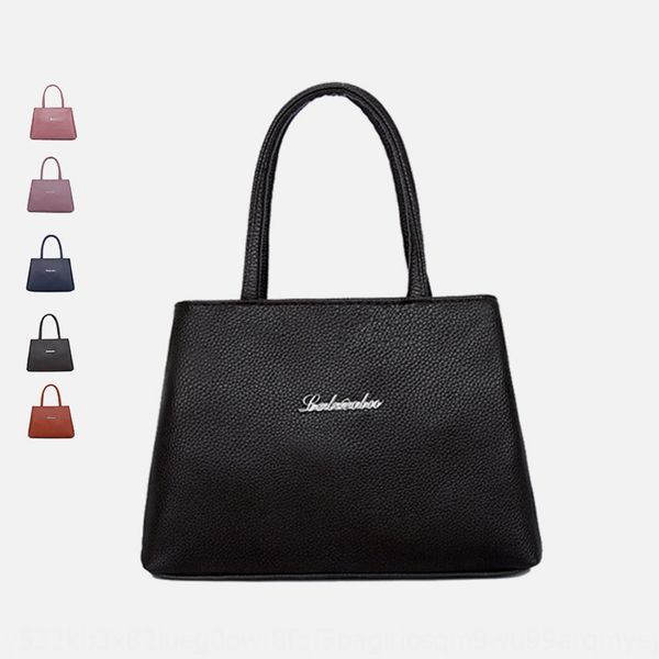 2020 new pu women's casual middle-aged women's double portable solid hand handbag color tote bag
2020 new pu women's casual middle-aged women's double portable solid hand handbag color tote bag