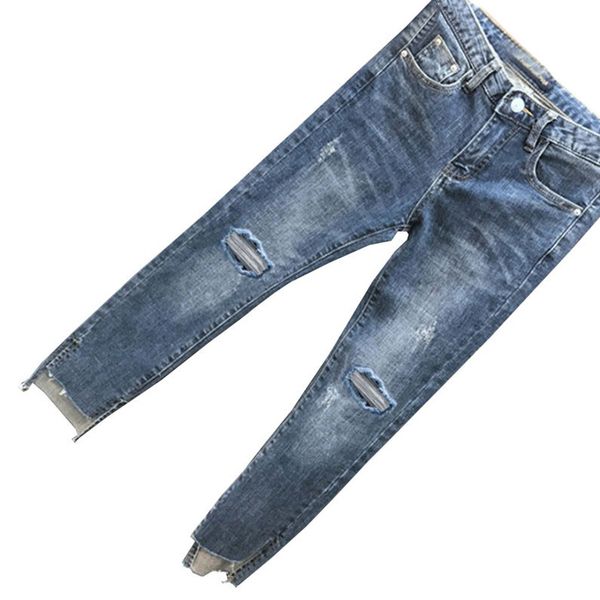 wholesale 20plus size 4xl women's summer new stretch ripped jeans fat sister was thin and small feet stretch ankle length pants, Blue
wholesale 20plus size 4xl women's summer new stretch ripped jeans fat sister was thin and small feet stretch ankle length pants, Blue
