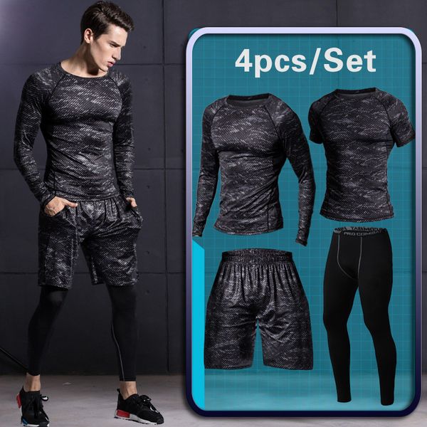 running sets 4 pcs men's track suits gym sportswear male tracksuit men outdoor jogging sport casual outdoors suit, Black;blue
running sets 4 pcs men's track suits gym sportswear male tracksuit men outdoor jogging sport casual outdoors suit, Black;blue