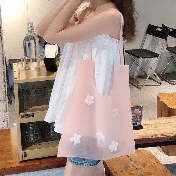 daily shopping bag fashion cute flower organza transparent bag flower mesh women shoulder bag casual light solid female handbag
daily shopping bag fashion cute flower organza transparent bag flower mesh women shoulder bag casual light solid female handbag