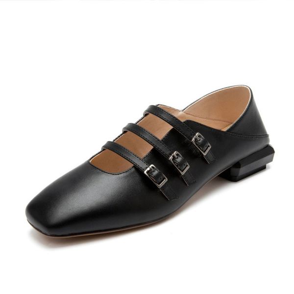 women's new genuine leather fashion flat ballet shoes lady's mary jane shoes comfortable casual daily mules, Black
women's new genuine leather fashion flat ballet shoes lady's mary jane shoes comfortable casual daily mules, Black