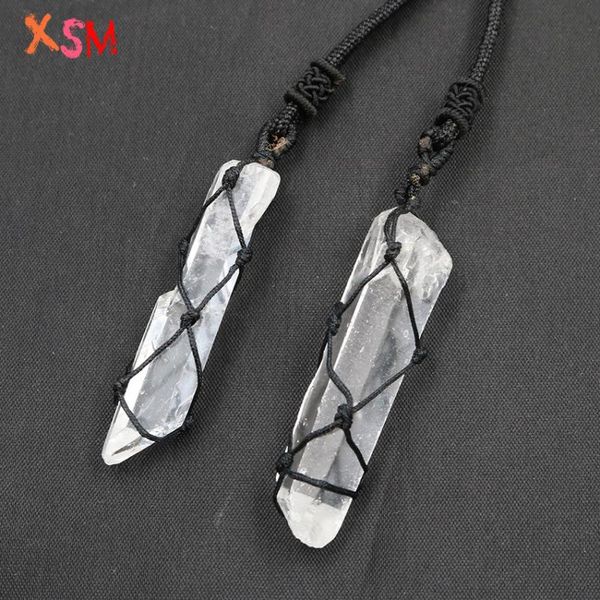 xinshangmie unique diy handmade irregular natural rock crystal weave pendant rope chain necklace for women charms jewelry gift, Silver
xinshangmie unique diy handmade irregular natural rock crystal weave pendant rope chain necklace for women charms jewelry gift, Silver