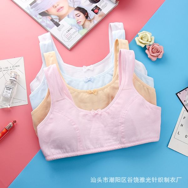 new student underwear butterfly bra underwear young women's vest cotton bow girl's developing bra anti-bump, White
new student underwear butterfly bra underwear young women's vest cotton bow girl's developing bra anti-bump, White