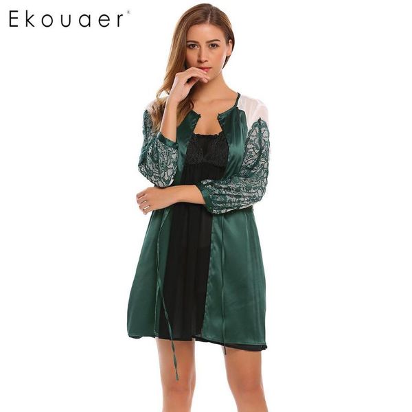 ekouaer sleepwear nightgowns women nightdress o-neck long sleeve lace mesh patchwork nighties female chemise nightwear dress, Black;red
ekouaer sleepwear nightgowns women nightdress o-neck long sleeve lace mesh patchwork nighties female chemise nightwear dress, Black;red