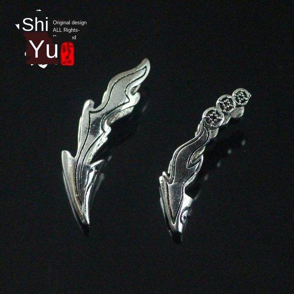 alloy wolf dog teeth flame pendant accessories tip tibetan mastiff teeth wolf tooth sleeve tooth sleeve pendant accessories fangs, Silver
alloy wolf dog teeth flame pendant accessories tip tibetan mastiff teeth wolf tooth sleeve tooth sleeve pendant accessories fangs, Silver