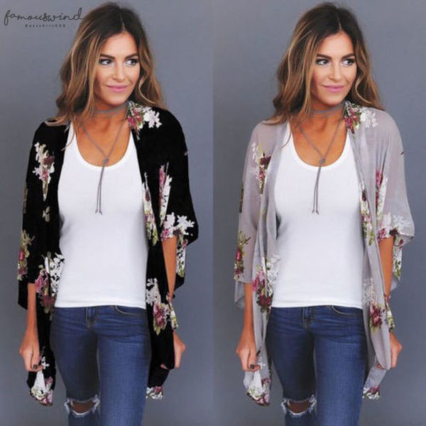 womens clothing 2020 polyester new women loose blouse summer boho chiffon coat shawl kimono cardigan, White
womens clothing 2020 polyester new women loose blouse summer boho chiffon coat shawl kimono cardigan, White