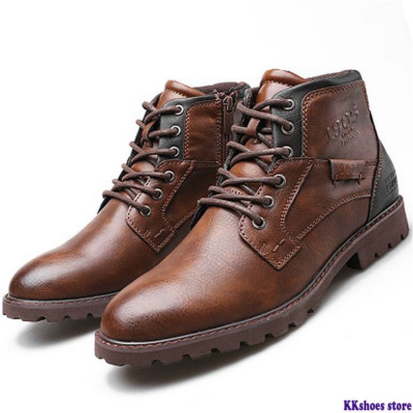 classic brand men's boots italy handmade men ankle boots outdoor waterproof male basic work shoes autumn lace-up man moccasins, Black
classic brand men's boots italy handmade men ankle boots outdoor waterproof male basic work shoes autumn lace-up man moccasins, Black