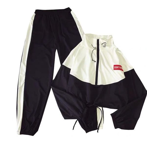 trousers casual large sports suit two piece short set women autumn suit women's loose long sleeves two-piece pants, White
trousers casual large sports suit two piece short set women autumn suit women's loose long sleeves two-piece pants, White