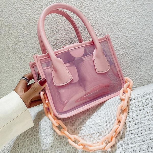 transparent jelly square tote bag 2020 fashion new high-quality pvc women's designer handbag small travel shoulder messenger bag
transparent jelly square tote bag 2020 fashion new high-quality pvc women's designer handbag small travel shoulder messenger bag