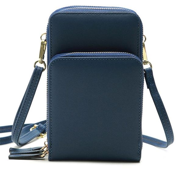 crossbody cell phone shoulder bag pu leather handbags 3 zipper pockets with detachable strap 18*7*12cm-wt
crossbody cell phone shoulder bag pu leather handbags 3 zipper pockets with detachable strap 18*7*12cm-wt