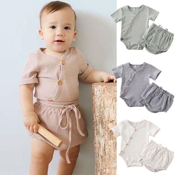 0-2 years newborn cotton clothing suit short-sleeve jumpsuit button tights shorts rib pajamas sleepwear two piece set, White
0-2 years newborn cotton clothing suit short-sleeve jumpsuit button tights shorts rib pajamas sleepwear two piece set, White