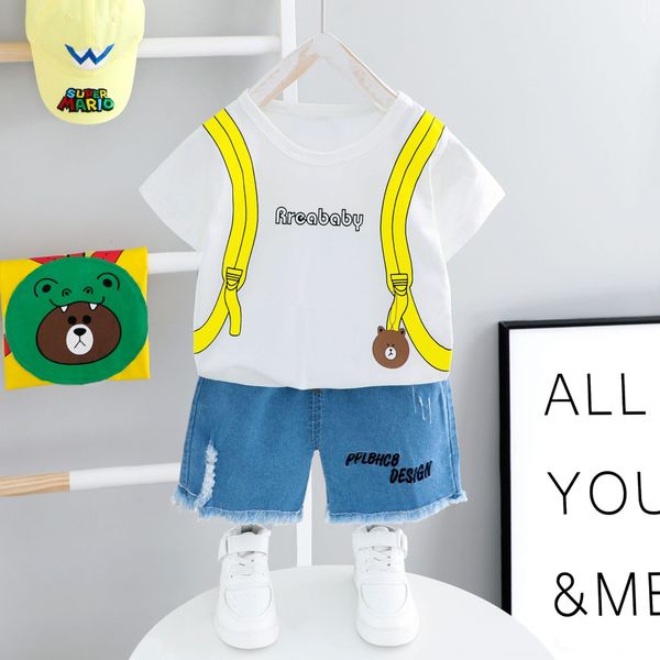 baby summer short-sleeved suit boys' western style two-piece set 4 children handsome 2 baby clothes children's children's clo
baby summer short-sleeved suit boys' western style two-piece set 4 children handsome 2 baby clothes children's children's clo