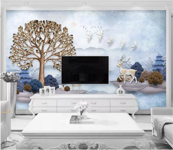 3d wallpaper custom p mural on the wall modern embossed deer tree living room home decor p wallpaper for walls 3 d
3d wallpaper custom p mural on the wall modern embossed deer tree living room home decor p wallpaper for walls 3 d