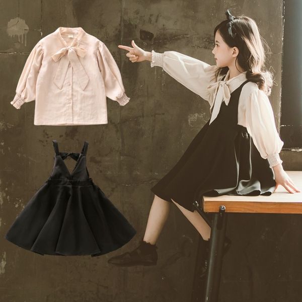 girls bowknot belt skirt suit 2020 autumn new korean children's long sleeve shirt two-piece set dress butterfly dress
girls bowknot belt skirt suit 2020 autumn new korean children's long sleeve shirt two-piece set dress butterfly dress