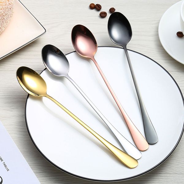 gold-plated titanium spoon 410 stainless steel long handle spoon stainless steel tableware coffee stirring spoon dropshipping t4001
gold-plated titanium spoon 410 stainless steel long handle spoon stainless steel tableware coffee stirring spoon dropshipping t4001