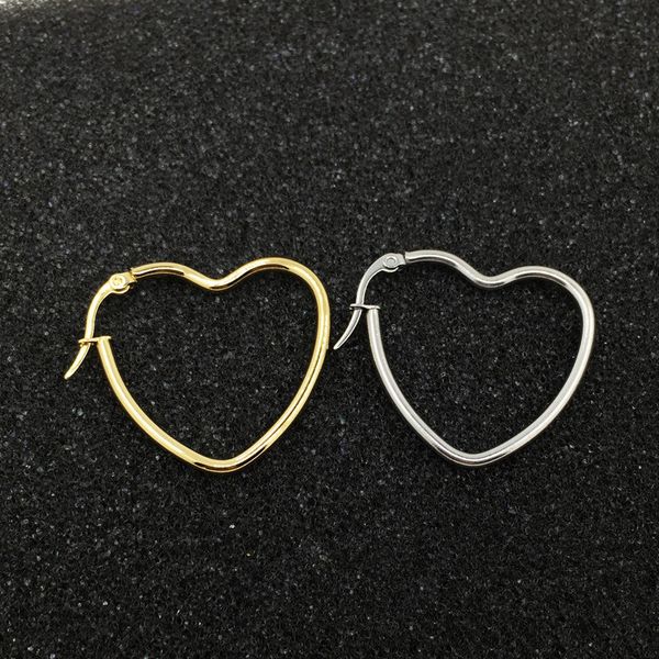 fashion women girls simple heart silver gold black titanium steel hollow heart shape hoop huggie earrings jewelry, Golden
fashion women girls simple heart silver gold black titanium steel hollow heart shape hoop huggie earrings jewelry, Golden