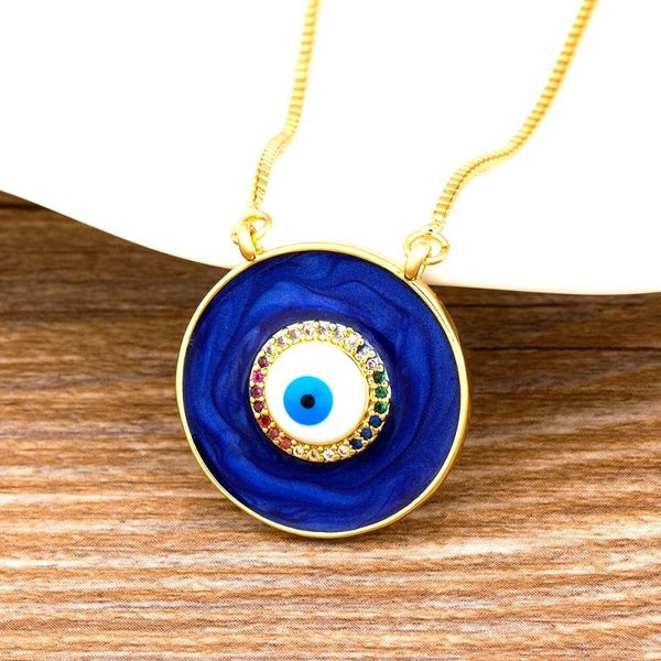 new fashion copper cz necklace 4 colors choice classic round shape eye pendent jewelry for women long snake chain gift, Silver
new fashion copper cz necklace 4 colors choice classic round shape eye pendent jewelry for women long snake chain gift, Silver