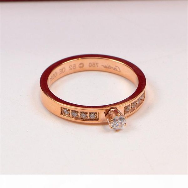 i classic style diamond couple rings exquisite workmanship single row diamong titanium steel rings 18k rose gold plated rings, Silver
i classic style diamond couple rings exquisite workmanship single row diamong titanium steel rings 18k rose gold plated rings, Silver