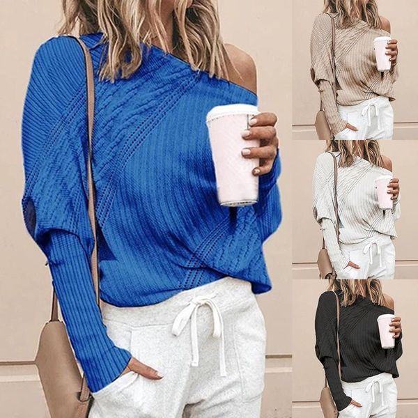 gym clothing off shoulder sweater women knitted twist long sleeve jumper winter warm slash neck sweaters ladies knitwear casual pullove, White;black
gym clothing off shoulder sweater women knitted twist long sleeve jumper winter warm slash neck sweaters ladies knitwear casual pullove, White;black