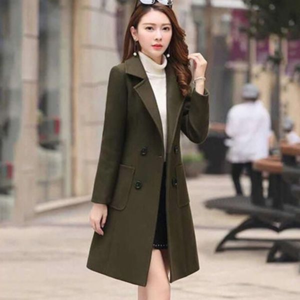 2019 new winter wool wool korean style slim fit slim fashion temperament mid-length waist woolen coat women's woolen coat, Black
2019 new winter wool wool korean style slim fit slim fashion temperament mid-length waist woolen coat women's woolen coat, Black