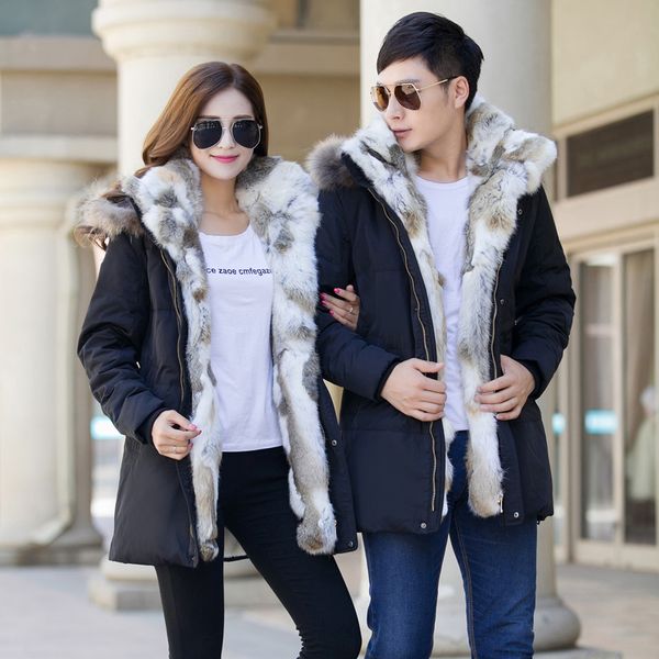 couple duck down jacket men winter thick fur collar plus size 5xl women jackets hooded white coat parkas sobretudo kj574, Black
couple duck down jacket men winter thick fur collar plus size 5xl women jackets hooded white coat parkas sobretudo kj574, Black