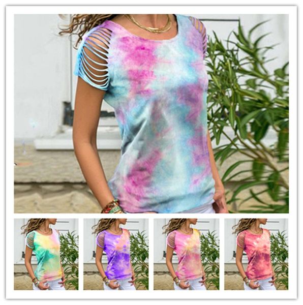 s-5xl женская летняя tie-краситель футболка мода рваные дыры gradient потускнение цвета top тис спорт повседневная одежда для женщин s-5xl п, White
s-5xl женская летняя tie-краситель футболка мода рваные дыры gradient потускнение цвета top тис спорт повседневная одежда для женщин s-5xl п, White
