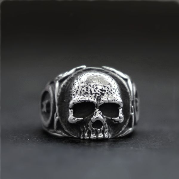 simple mens gothic tooth fairy biker skull rings women punk rock 316l stainless steel ring jewelry, Silver
simple mens gothic tooth fairy biker skull rings women punk rock 316l stainless steel ring jewelry, Silver