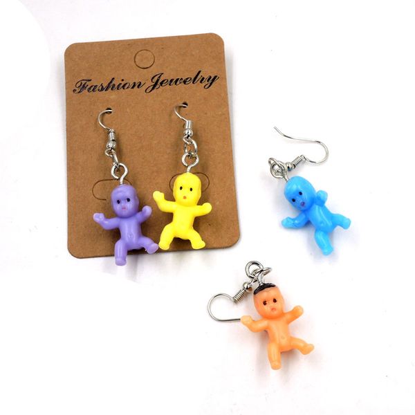 colorful kawaii crawling kewpie baby doll earrings cute dangle african asian european er762, Silver
colorful kawaii crawling kewpie baby doll earrings cute dangle african asian european er762, Silver