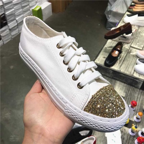 women canvas shoes 2020 summer white black shoes fashion shining sequins lace up girls student walking sneakers 2h21
women canvas shoes 2020 summer white black shoes fashion shining sequins lace up girls student walking sneakers 2h21