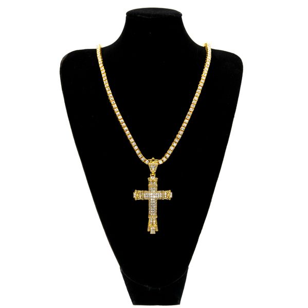 bling iced out rhinestones vintage cross pendant necklace gold silver color hip hop fashion jewelry men women
bling iced out rhinestones vintage cross pendant necklace gold silver color hip hop fashion jewelry men women