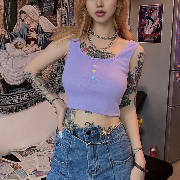 women sleeveless crop spandex basic purple knitted tank cute button vest tee party bodycon stretch drop shipping, White
women sleeveless crop spandex basic purple knitted tank cute button vest tee party bodycon stretch drop shipping, White