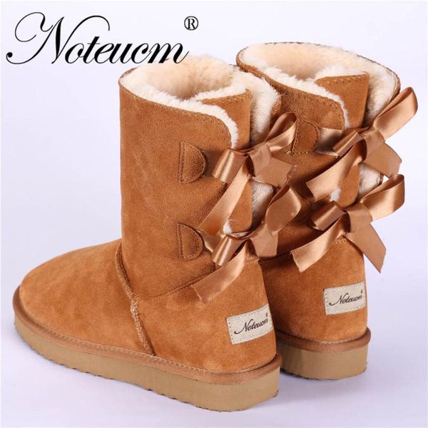 genuine leather female winter girl furry australia shoe ladies ankle boot bow back with lined faux fur plush snow boot for women, Black
genuine leather female winter girl furry australia shoe ladies ankle boot bow back with lined faux fur plush snow boot for women, Black