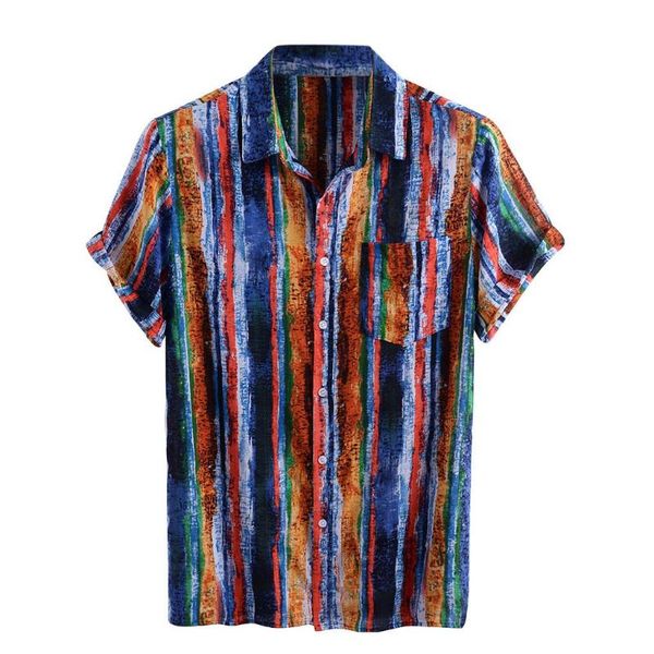 2020 striped printed shirt men summer short sleeve cotton lapel beach breathable mens hawaiian shirts streetwear casual camisa, White;black
2020 striped printed shirt men summer short sleeve cotton lapel beach breathable mens hawaiian shirts streetwear casual camisa, White;black