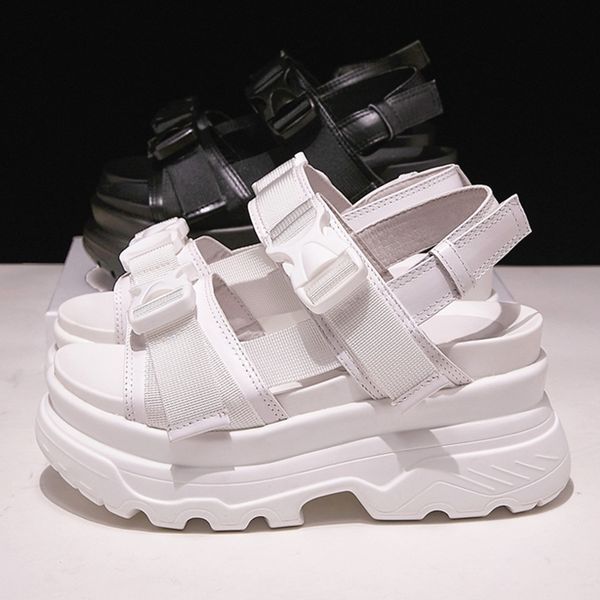 summer women chunky sandals 7cm height increasing thick sole platform ladies shoes fashion buckle design white women sandals, Black
summer women chunky sandals 7cm height increasing thick sole platform ladies shoes fashion buckle design white women sandals, Black