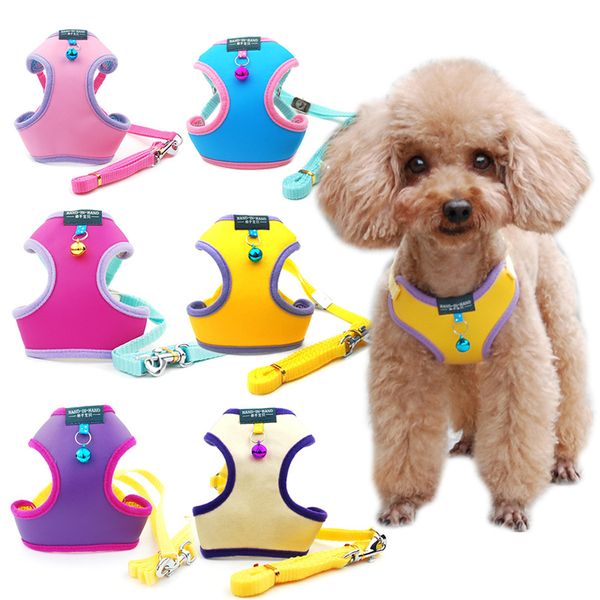 pet dog harness leash vest chest strap adjustable with bell breathable mesh traction belt pet harness and leash set supplies
pet dog harness leash vest chest strap adjustable with bell breathable mesh traction belt pet harness and leash set supplies