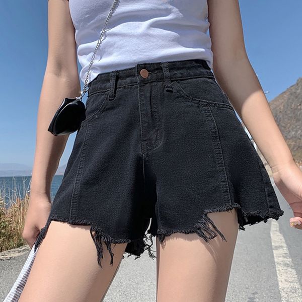 2020 new shorts pants pantsblack denim shorts women's large size ins super high waist loose a-shaped pants, Blue
2020 new shorts pants pantsblack denim shorts women's large size ins super high waist loose a-shaped pants, Blue