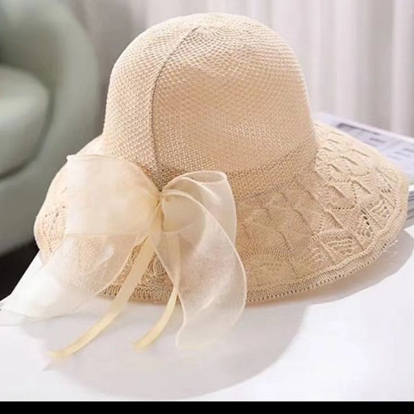 summer sun women's new big eaves korean style beach butterfly butterfly mesh sun hat bow hat, Blue;gray
summer sun women's new big eaves korean style beach butterfly butterfly mesh sun hat bow hat, Blue;gray