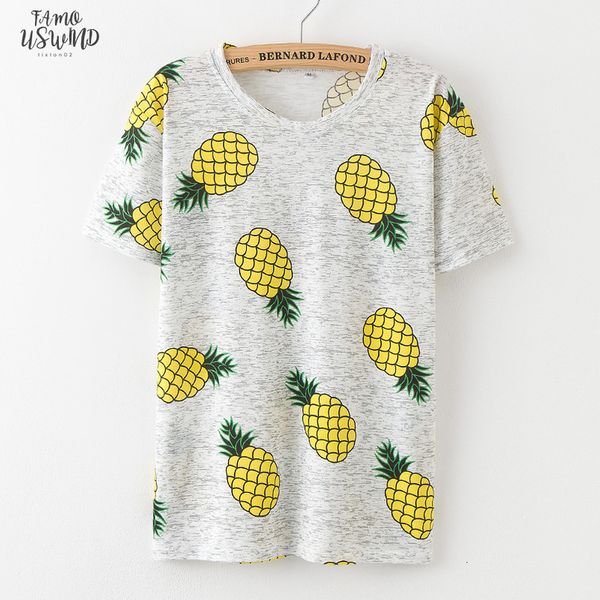 fashion fruit print pineapple t shirt summer harajuku t shirt femme womens round neck short sleeve tee clothes, White
fashion fruit print pineapple t shirt summer harajuku t shirt femme womens round neck short sleeve tee clothes, White