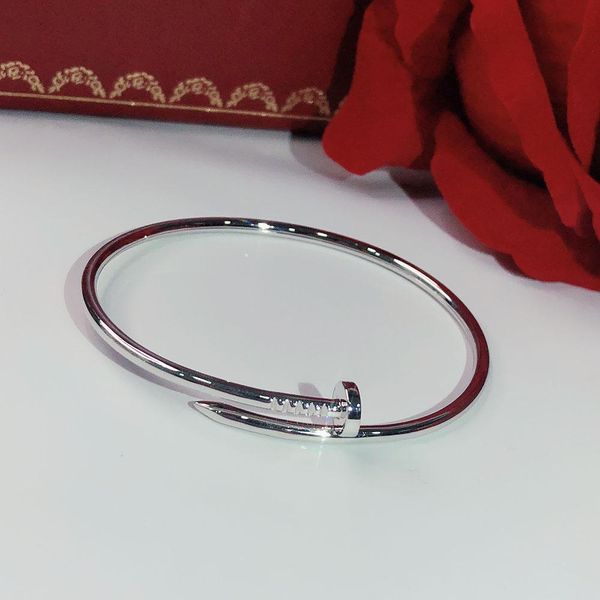 hip hop s925 sterling silver screw nails classic bracelet gold bracelets punk for women gift luxurious superior quality jewelry, Black
hip hop s925 sterling silver screw nails classic bracelet gold bracelets punk for women gift luxurious superior quality jewelry, Black