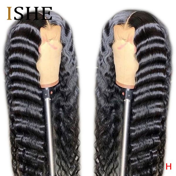 transparent lace wigs deep wave wig 13x6 lace front human hair wigs for women pre plucked natual hairline invisible knots 150, Black
transparent lace wigs deep wave wig 13x6 lace front human hair wigs for women pre plucked natual hairline invisible knots 150, Black