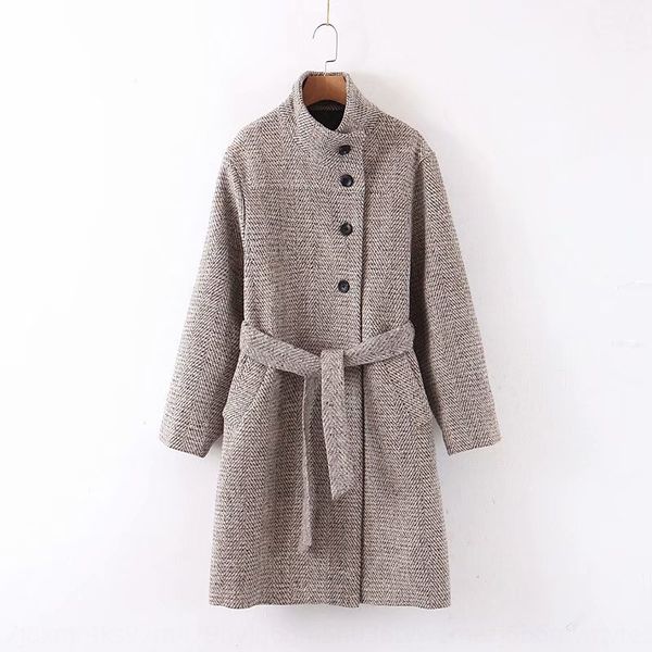 f9849-wind women's clothing 2019 autumn and winter new side button lace-up woolen coat for coat woolwool wool women, Black
f9849-wind women's clothing 2019 autumn and winter new side button lace-up woolen coat for coat woolwool wool women, Black