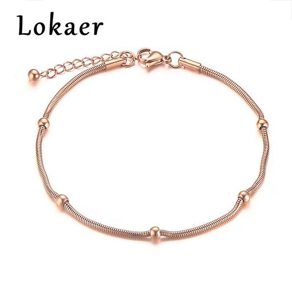 lokaer trendy rose gold color chain & link bracelets for women stainless steel beads bracelet & bangle gift, Black
lokaer trendy rose gold color chain & link bracelets for women stainless steel beads bracelet & bangle gift, Black