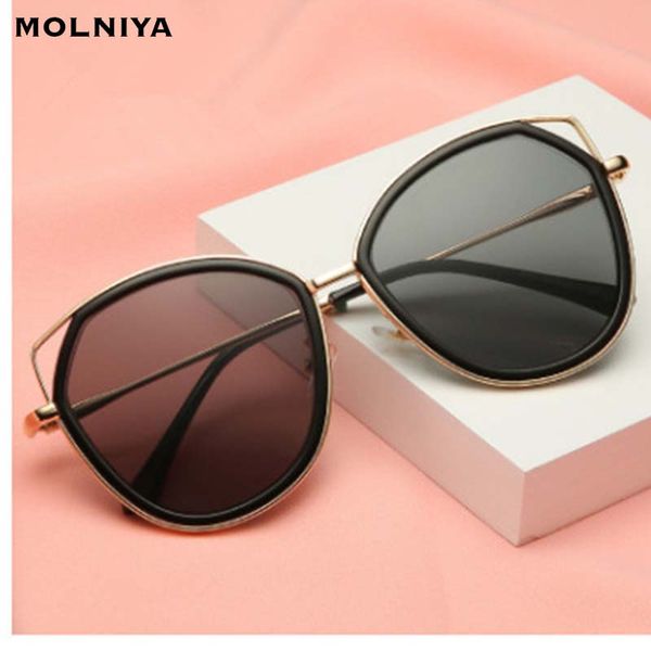 fashion cat eye sunglasses women round metal big frame sun glasses classic gradient ocean lens eyewear uv400, White;black
fashion cat eye sunglasses women round metal big frame sun glasses classic gradient ocean lens eyewear uv400, White;black