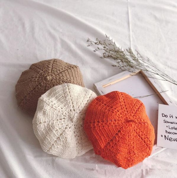children's handmade hook beret cotton woven baby's painter knitted beret knitted painter's hat wool hat, Blue;gray
children's handmade hook beret cotton woven baby's painter knitted beret knitted painter's hat wool hat, Blue;gray
