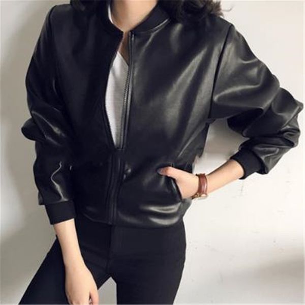 wyzbt baseball suit wallet short wallet coat women's short coat long sleeve spring and autumn new bfstyle pu leather baseball suit kore, Black;brown
wyzbt baseball suit wallet short wallet coat women's short coat long sleeve spring and autumn new bfstyle pu leather baseball suit kore, Black;brown
