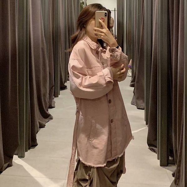 single women's mid-length 2019 autumn new belt large size loose windbreaker coat all-match trench coat trendy women, Tan;black
single women's mid-length 2019 autumn new belt large size loose windbreaker coat all-match trench coat trendy women, Tan;black