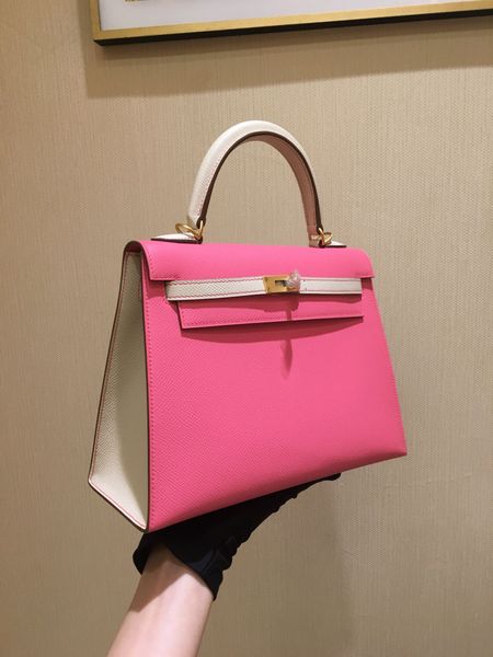 по заказу половина ручной работы 2tones 25см розовый + белый epsom дизайн кошелек, воск нить, имеют как золото и серебро оборудования, свяжи 
по заказу половина ручной работы 2tones 25см розовый + белый epsom дизайн кошелек, воск нить, имеют как золото и серебро оборудования, свяжи